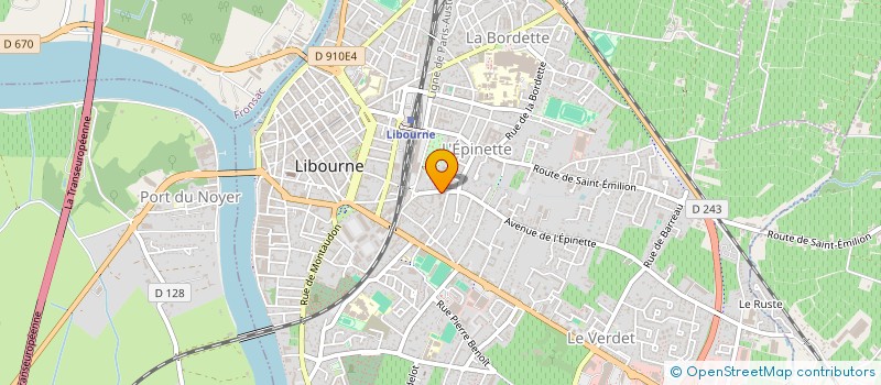 localisation de l'entreprise SCI PL EPINETTE  LIBOURNE