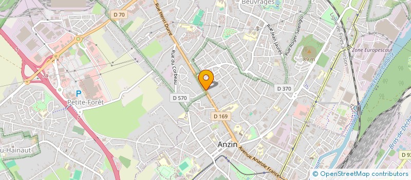 localisation de l'entreprise SCI PL2G  ANZIN