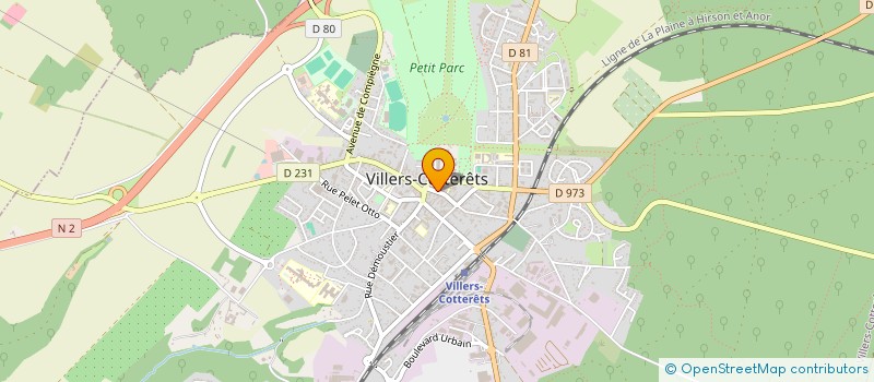 localisation de l'entreprise SCI PLACE ARISTIDE BRIAND à VILLERS-COTTERETS