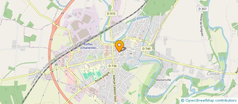 localisation de l'entreprise SCI PLACE D'ARMES  RUFFEC