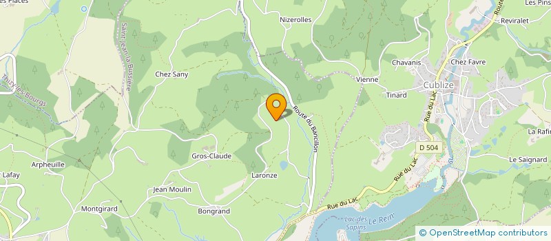 localisation de l'entreprise SCI PLACE D'ARMES 69  SAINT JEAN LA BUSSIERE