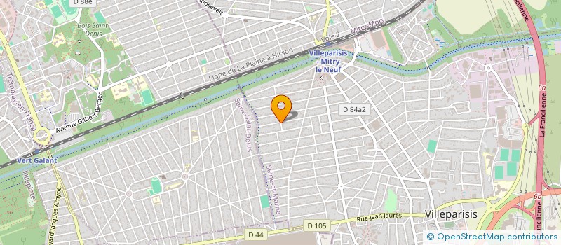 localisation de l'entreprise SCI PLACE DE L'EGLISE  VILLEPARISIS