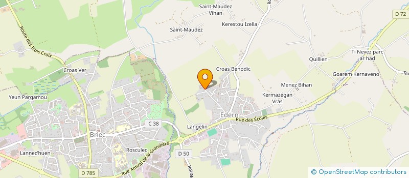 localisation de l'entreprise SCI PLACE DE L'EGLISE  EDERN