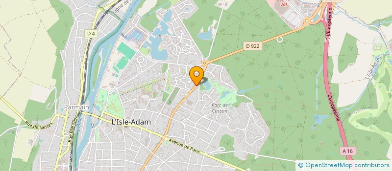 localisation de l'entreprise SCI PLACE DE LA GARE  L'ISLE-ADAM