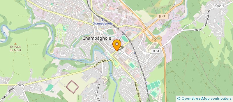 localisation de l'entreprise SCI PLACE DE LA LIBERATION  CHAMPAGNOLE