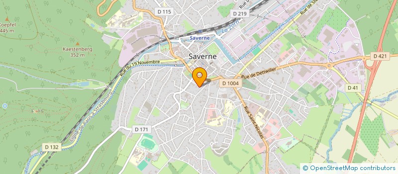 localisation de l'entreprise SCI PLACE DE LA REPUBLIQUE-HOCHFELDEN  SAVERNE