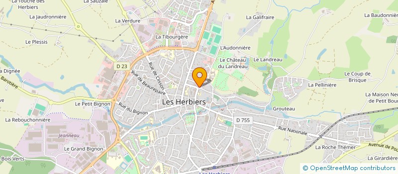 localisation de l'entreprise SCI PLACE DES FLEURS à HERBIERS (LES)