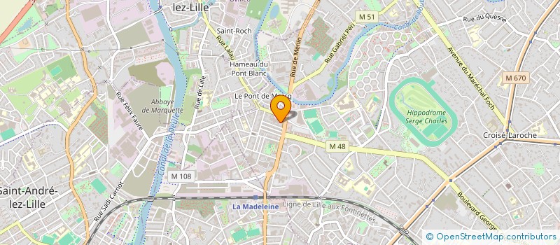 localisation de l'entreprise SCI PLACE DOUMER à MARCQ-EN-BARŒUL