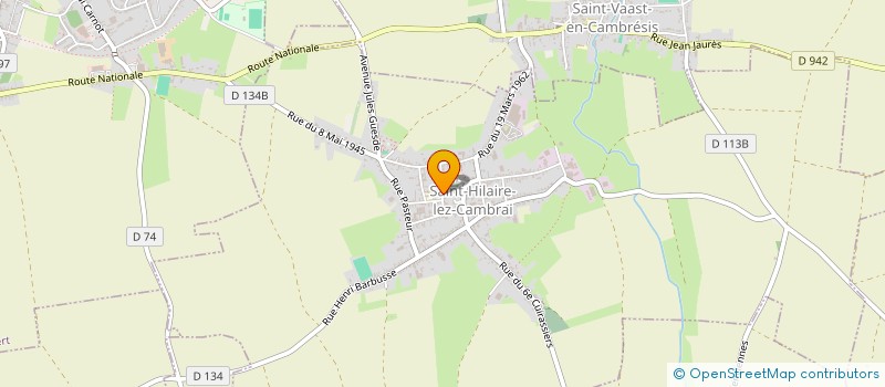 localisation de l'entreprise SCI PLACE EUGENE THOMAS  SAINT-HILAIRE-LEZ-CAMBRAI