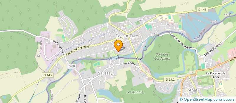 localisation de l'entreprise SCI PLACE FELIX HULIN  EZY-SUR-EURE