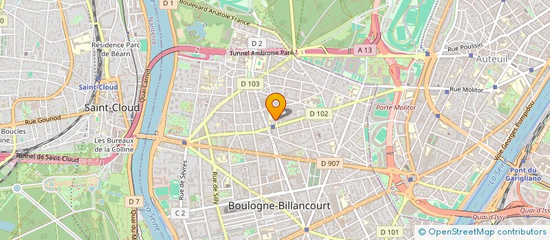 localisation de l'entreprise SCI PLACE FOLLEREAU à BOULOGNE-BILLANCOURT