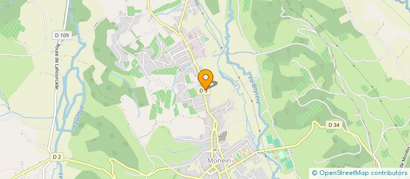 localisation de l'entreprise SCI PLACE II à MONEIN