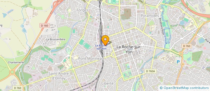 localisation de l'entreprise SCI PLACE JEANNE D'ARC  LA ROCHE-SUR-YON