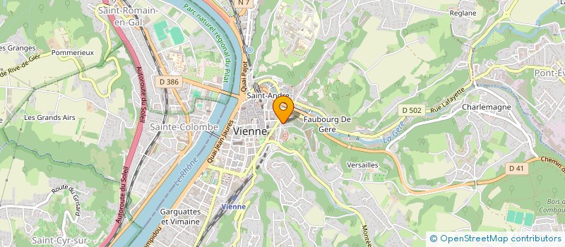 localisation de l'entreprise SCI PLACE JOUVENET  VIENNE