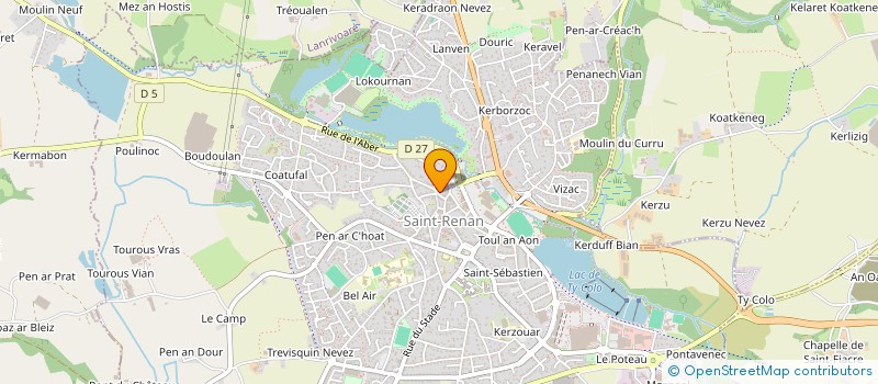 localisation de l'entreprise SCI PLACE LANNUZEL  SAINT-RENAN