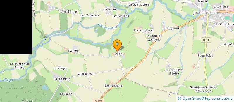 localisation de l'entreprise SCI PLACE MARECHAL LECLERC  JOUE-SUR-ERDRE