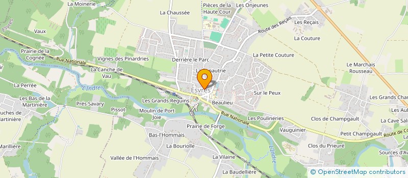 localisation de l'entreprise SCI PLACE RABELAIS  ESVRES