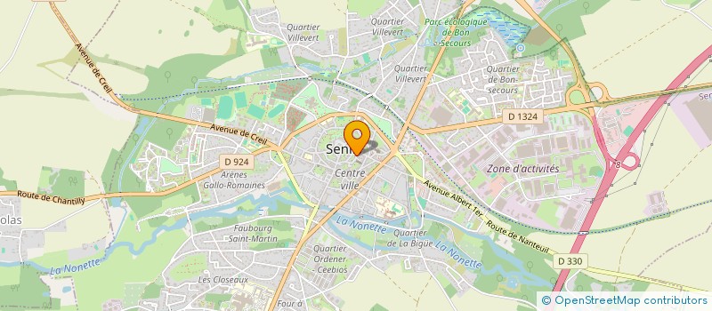 localisation de l'entreprise SCI PLACE SAINT FRAMBOURG  SENLIS