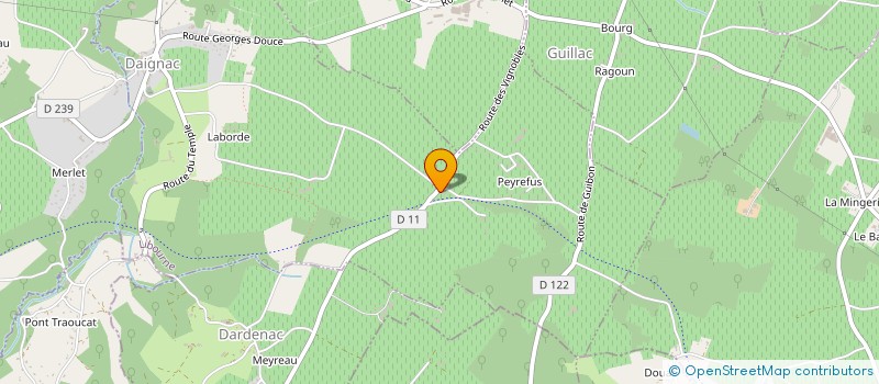 localisation de l'entreprise SCI PLACE SAINT JEAN  RAUZAN