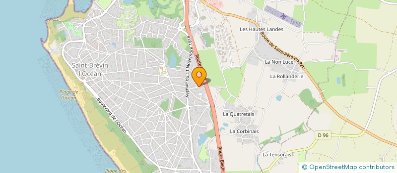 localisation de l'entreprise SCI PLACEMENT N° DEUX à SAINT-BREVIN-LES-PINS
