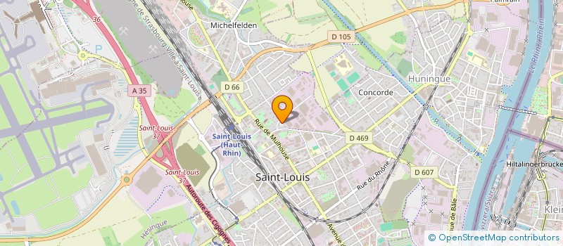 localisation de l'entreprise SCI PLACENTI  SAINT-LOUIS