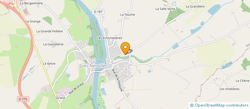 localisation de l'entreprise SCI PLACET à GREZ-NEUVILLE