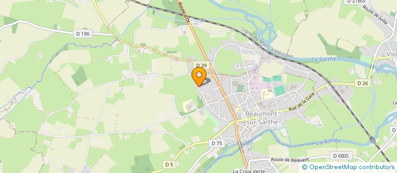 localisation de l'entreprise SCI PLAG  BEAUMONT-SUR-SARTHE