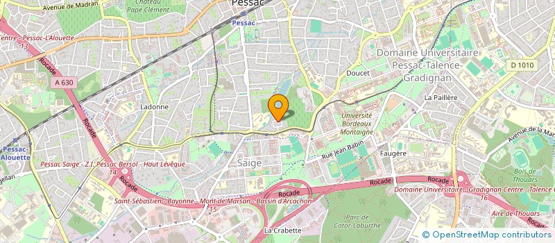 localisation de l'entreprise SCI PLAGE  PESSAC