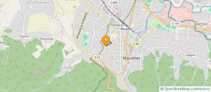 localisation de l'entreprise SCI PLAGE-SUD  MAZAMET