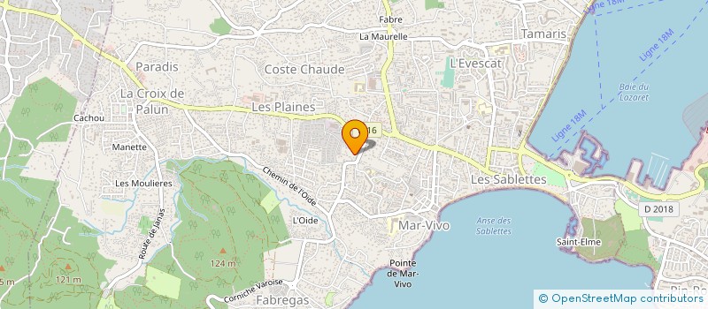 localisation de l'entreprise SCI PLAINAIR à LA SEYNE SUR MER