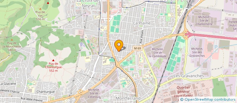 localisation de l'entreprise SCI PLAINE CONFIANCE  CLERMONT-FERRAND