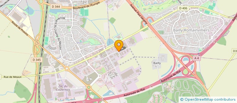 localisation de l'entreprise SCI PLAINE DE BAILLY  BAILLY-ROMAINVILLIERS