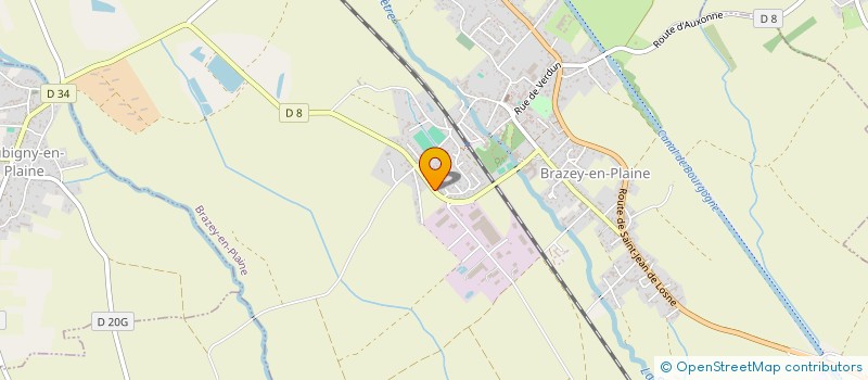 localisation de l'entreprise SCI PLAINE DE LA SAONE  BRAZEY-EN-PLAINE