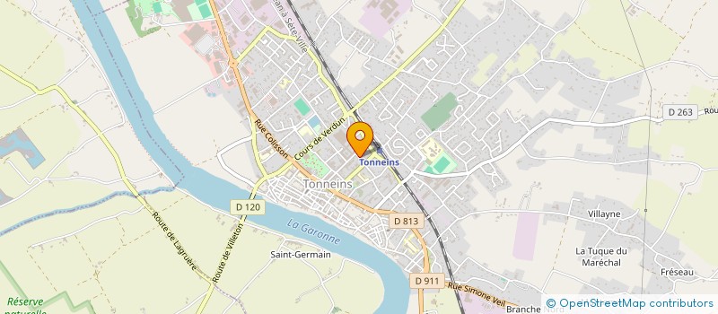 localisation de l'entreprise SCI PLAINE DE NICOLE  TONNEINS