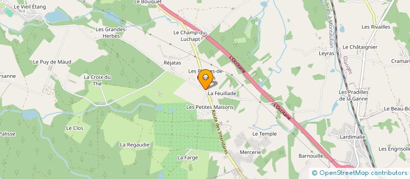 localisation de l'entreprise SCI PLAINE DE REJATAS  VICQ-SUR-BREUILH