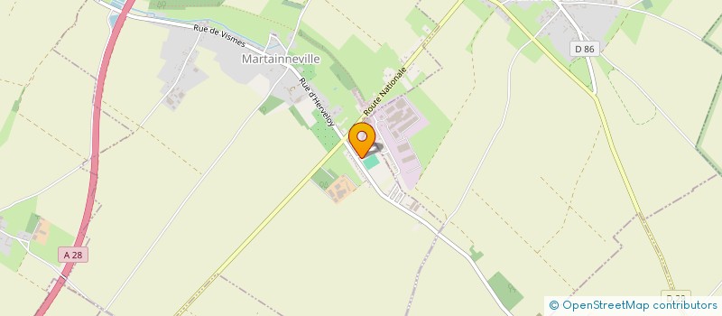 localisation de l'entreprise SCI PLAINES D'HERVELOY  MARTAINNEVILLE