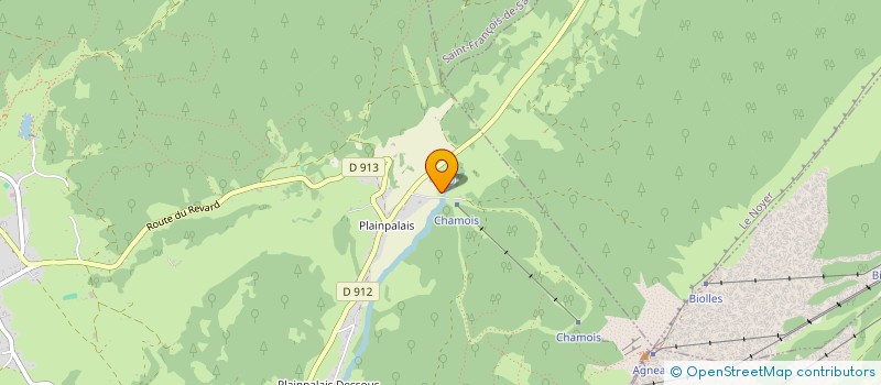 localisation de l'entreprise SCI PLAINPALAIS  LES DESERTS