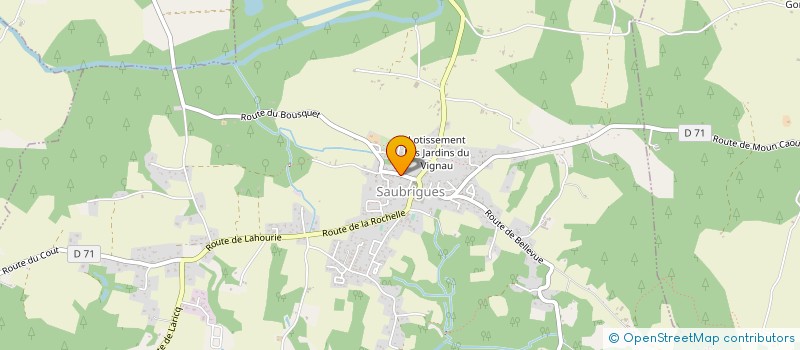 localisation de l'entreprise SCI PLAISANCE  SAUBRIGUES