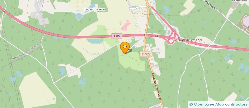 localisation de l'entreprise SCI PLAISANCE  PRUNIERS EN SOLOGNE