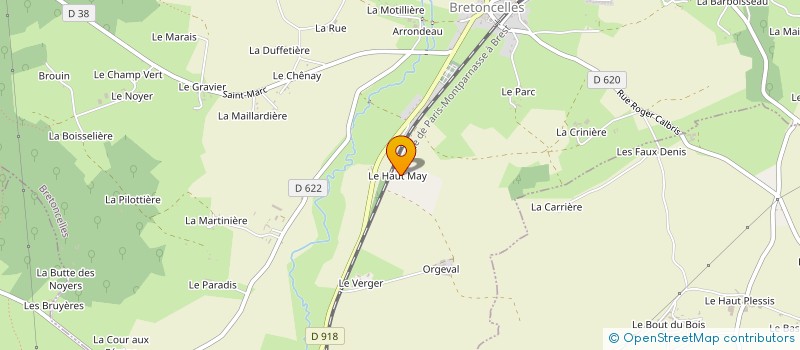 localisation de l'entreprise SCI PLAISANCE à BRETONCELLES