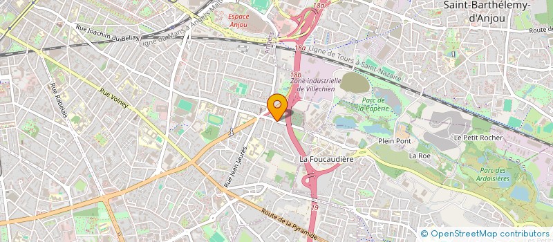 localisation de l'entreprise SCI PLAISANCE à ANGERS
