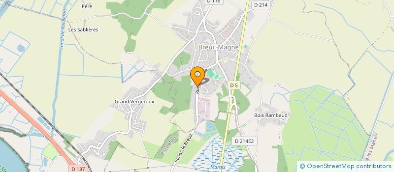 localisation de l'entreprise SCI PLAISANCE  BREUIL-MAGNE