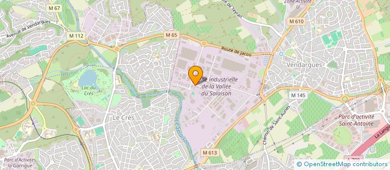 localisation de l'entreprise SCI PLAISANCE à VENDARGUES
