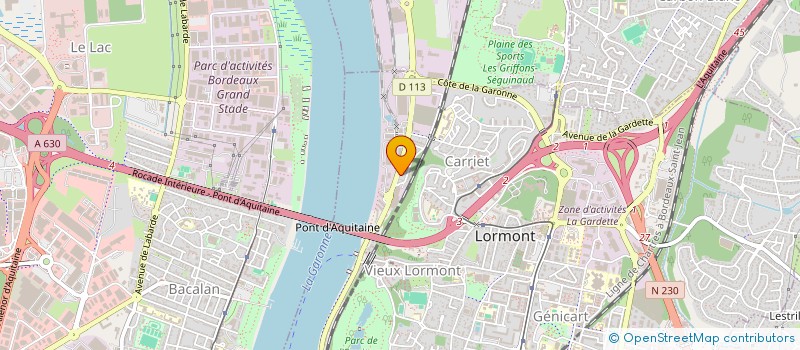 localisation de l'entreprise SCI PLAISANCE  LORMONT