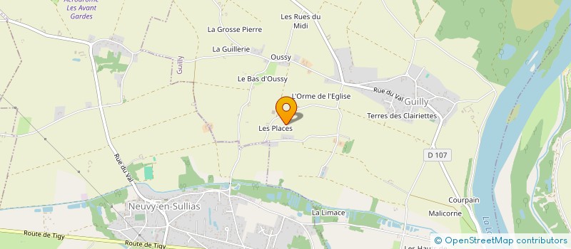localisation de l'entreprise SCI PLAISANCE-GUILLY à GUILLY