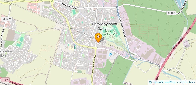 localisation de l'entreprise SCI PLAISIR  CHEVIGNY-SAINT-SAUVEUR