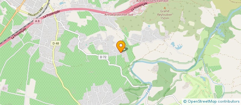 localisation de l'entreprise SCI PLAISIR LOGIS  VIDAUBAN