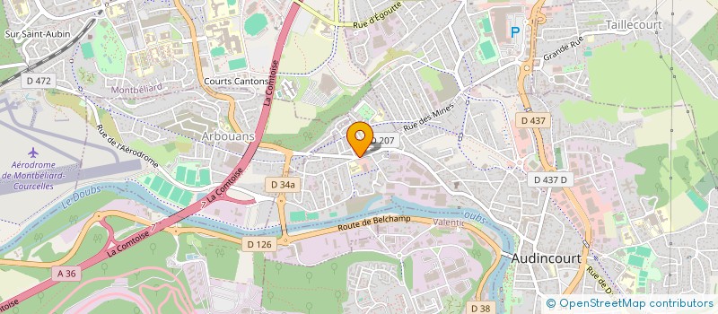 localisation de l'entreprise SCI PLAIT  AUDINCOURT