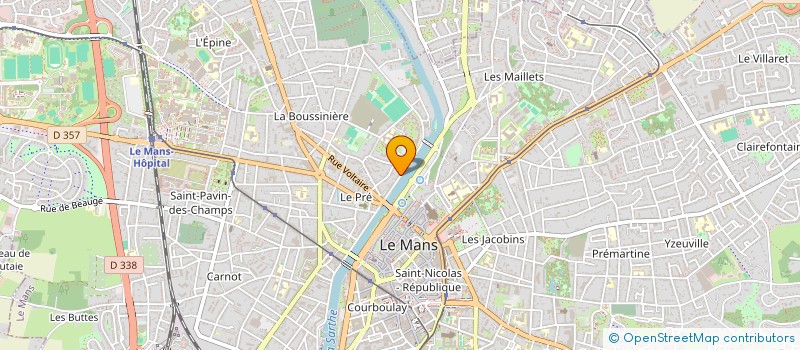 localisation de l'entreprise SCI PLAM  LE MANS