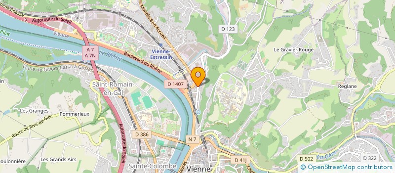 localisation de l'entreprise SCI PLAMM  VIENNE